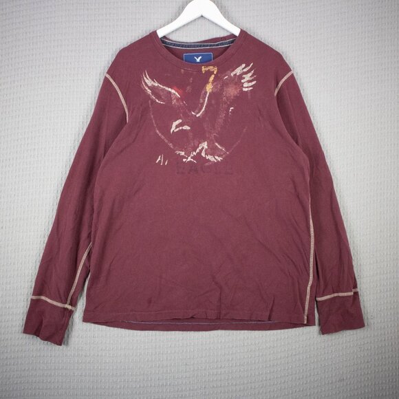 American Eagle Outfitters Distressed Faded Eagle Longsleeve - Picture 3 of 8